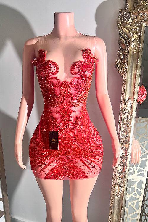 Tabia Rhinestone Dress (Pre-Order)