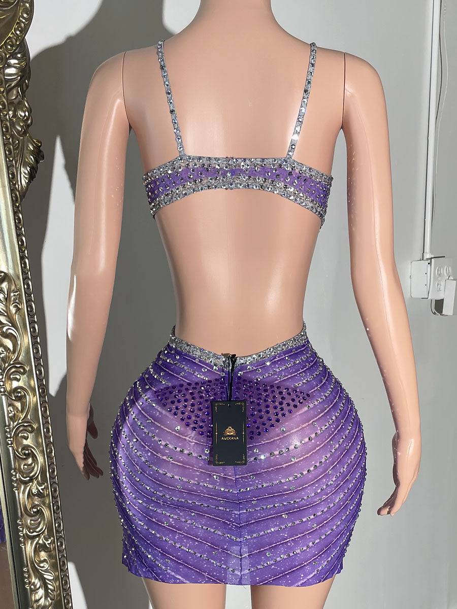 June Diamante Dress (Ready To Ship)