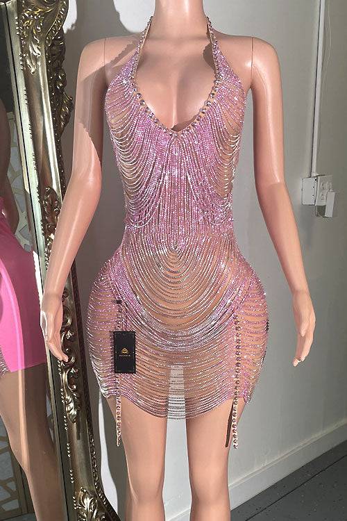 Carlotta Pink Dress (Ready To Ship)