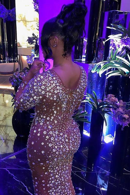 Eliora Rhinestone Dress (Ready to Ship)