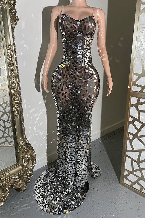 Amelia Black Mirror Dress (Pre-Order)