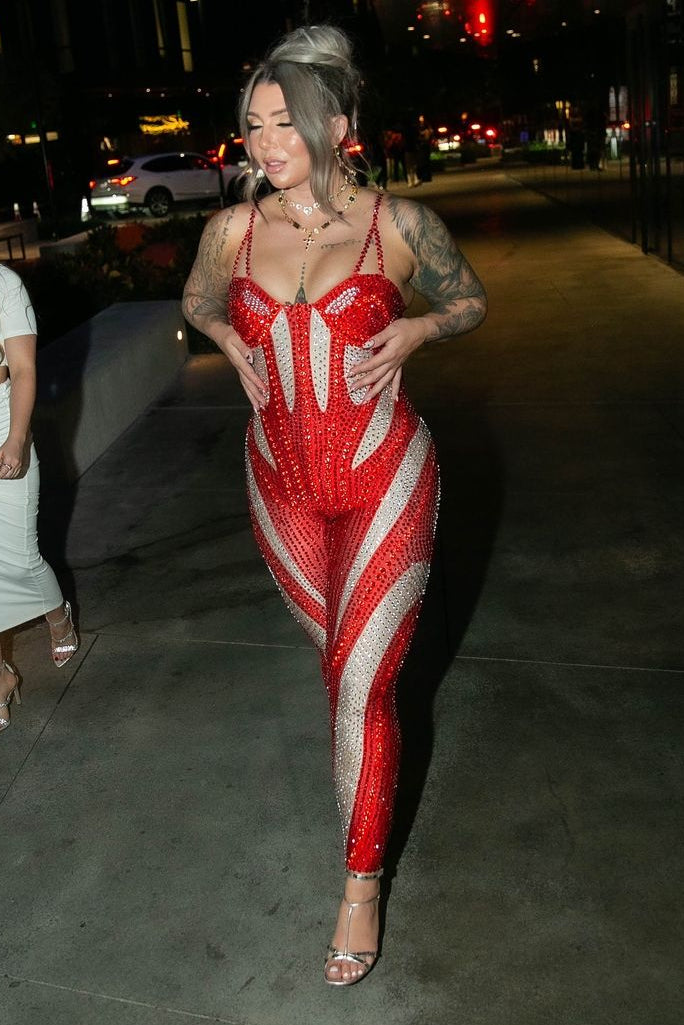 Kassidy Red Bodysuit Set (Ready to Ship)