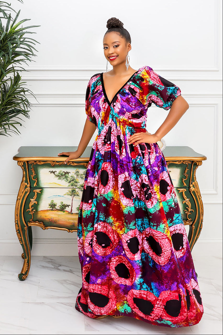 Circle of Queens Ankara Dress(Ready To Ship)