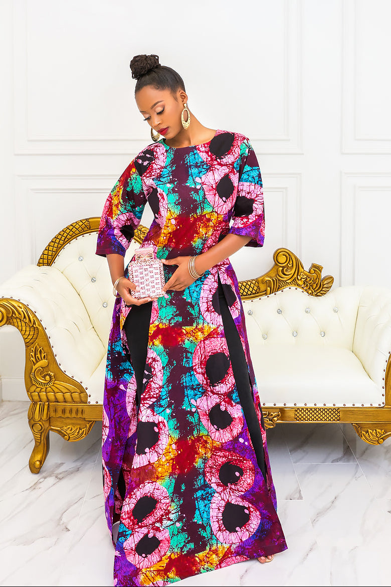 Bold Aura Ankara Dress(Ready To Ship)