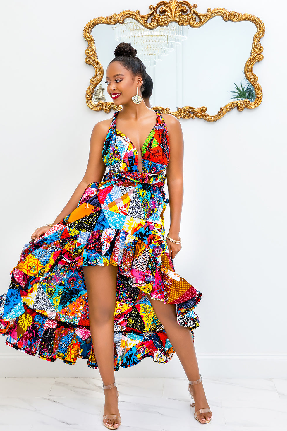 Patchwork Queen Ankara Dress(Ready To Ship)