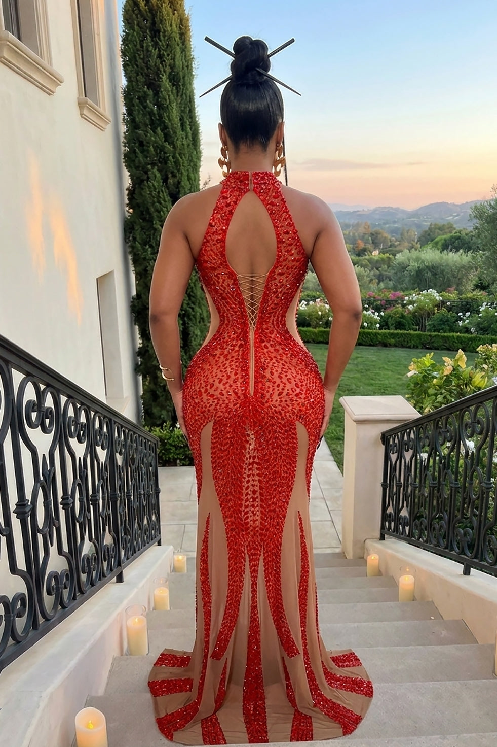 Auruma Goddess Red Dress (Pre-Order)