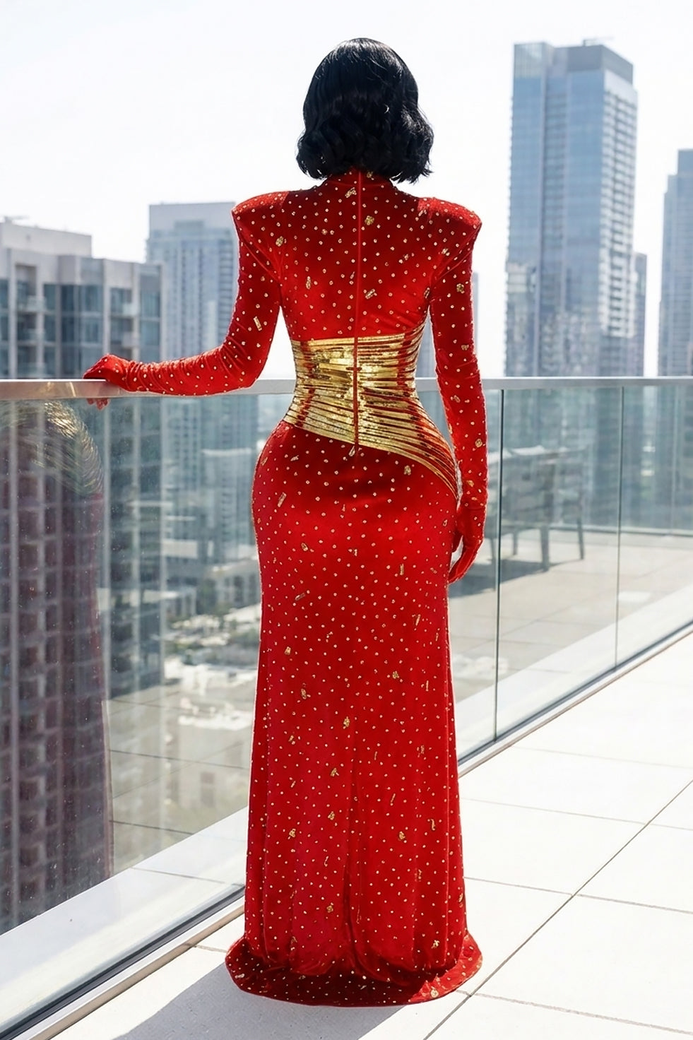 Inastella Red Dress (Ready To Ship)