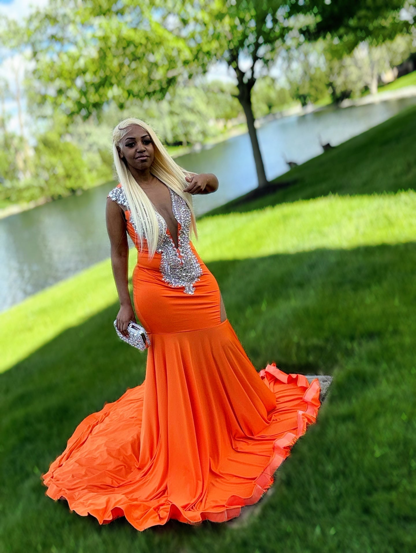 Princess Diamante Dress (Ready To Ship)