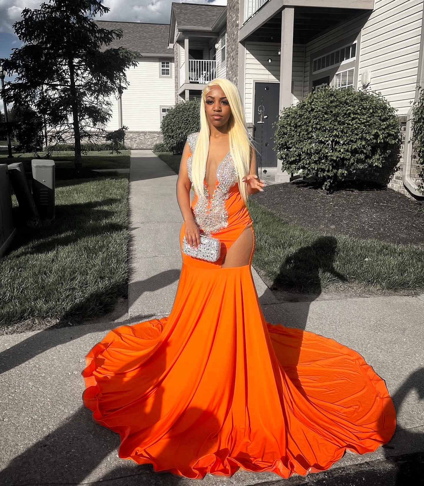 Princess Diamante Dress (Ready To Ship)