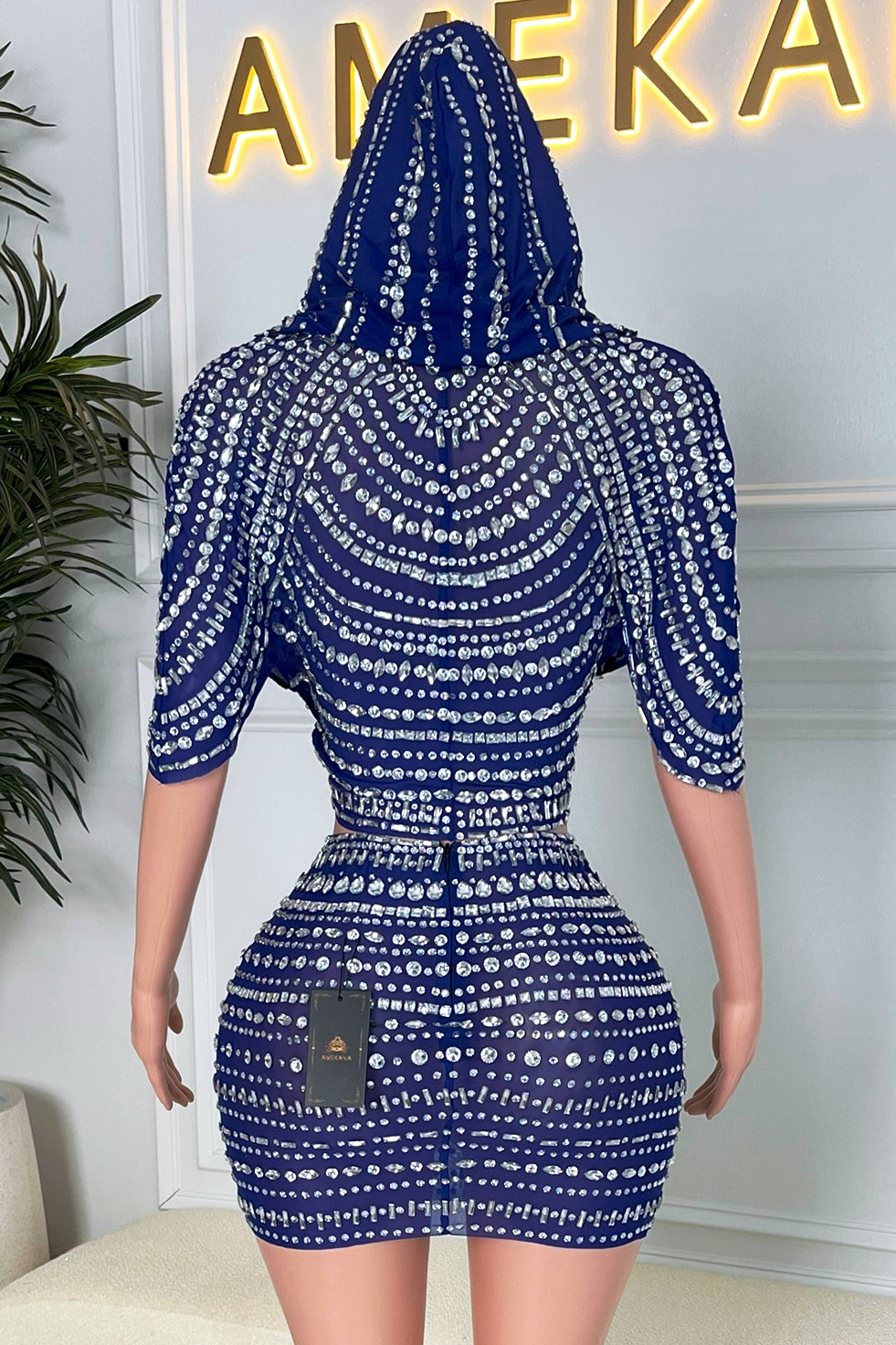 Indira Blue Skirt Set (Ready To Ship)