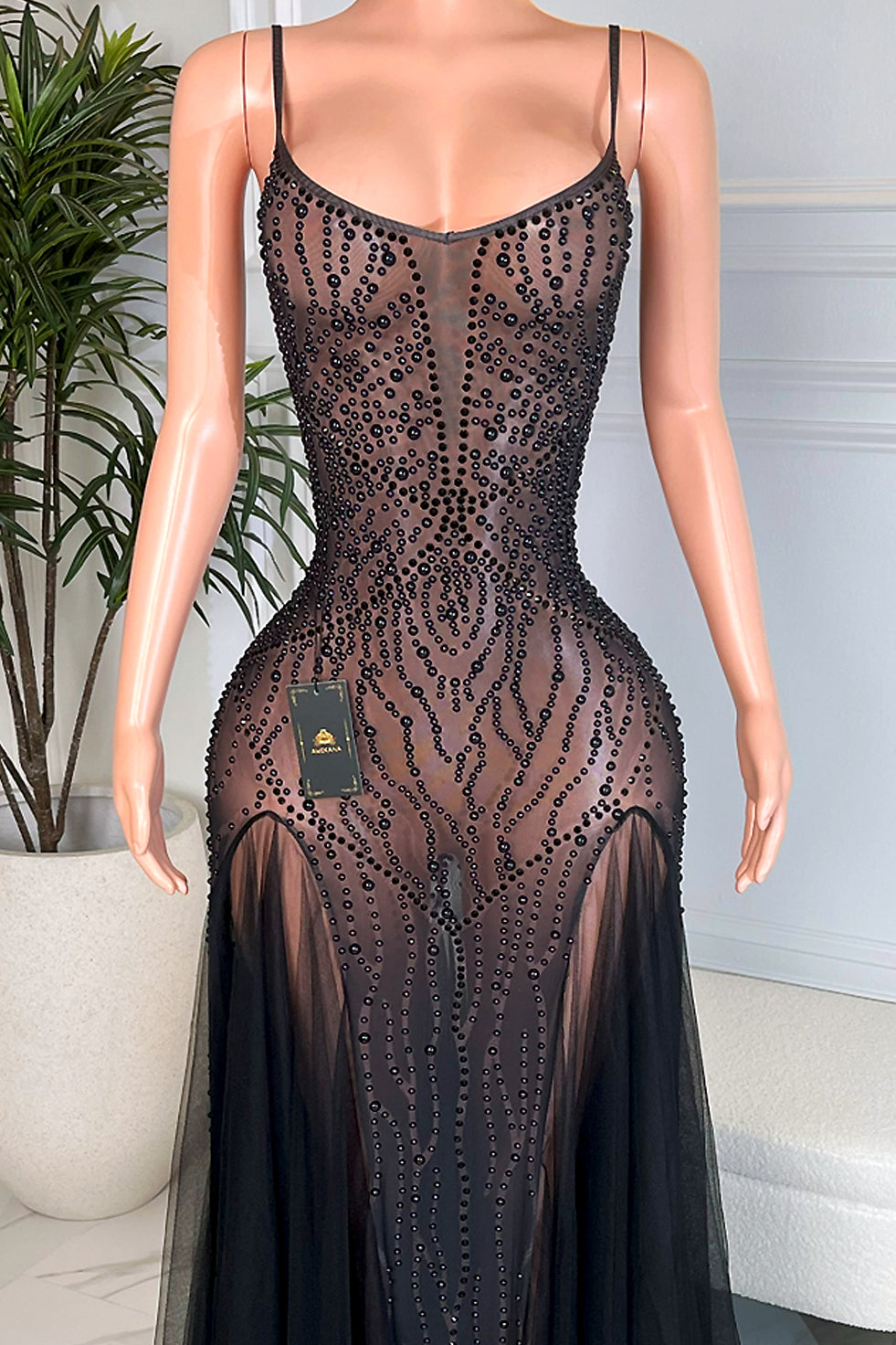 Flirt with Fame Black Maxi Dress (Pre-Order)