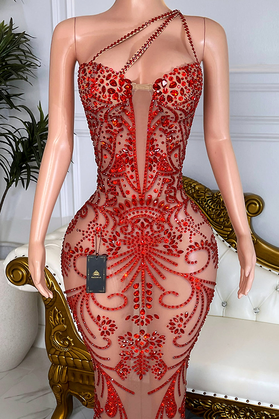 Attitude Red Maxi Dress (Ready To Ship)