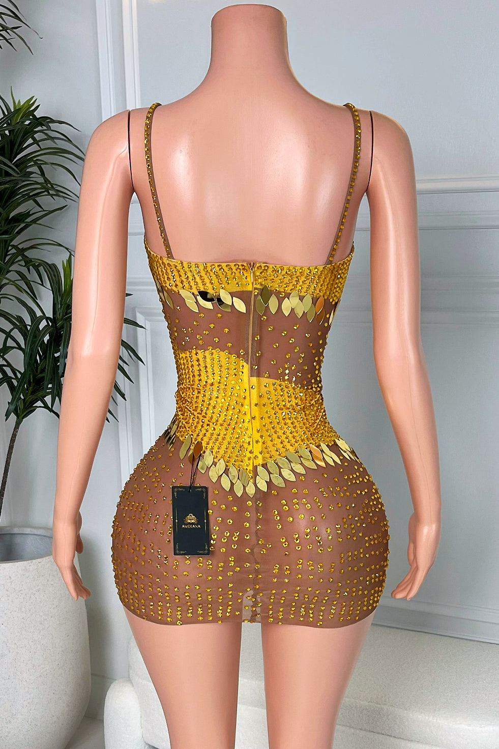 Treasure Glow Mini Dress (Ready To Ship)
