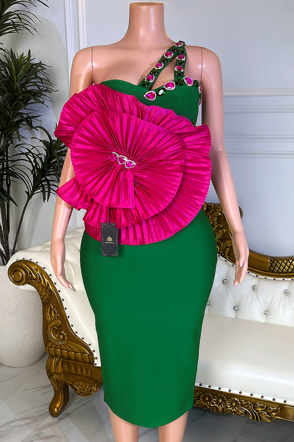 Wild Blossom Midi Dress(Ready To Ship)
