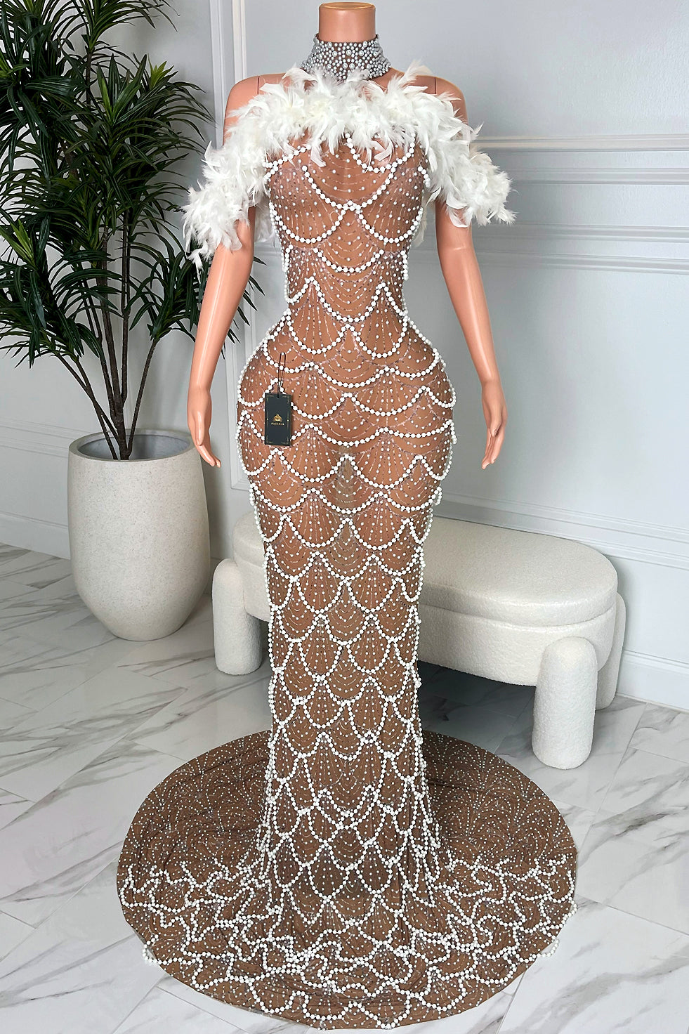 Vintage Pearl Affair Dress (Ready To Ship)