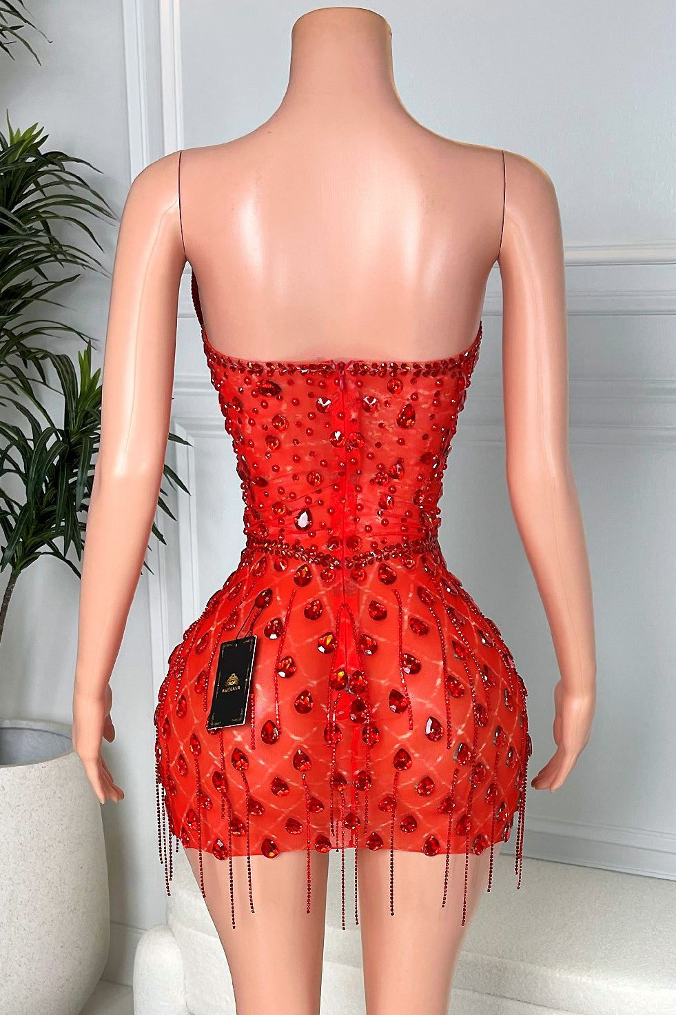Rory Red Mini Dress (Ready To Ship)