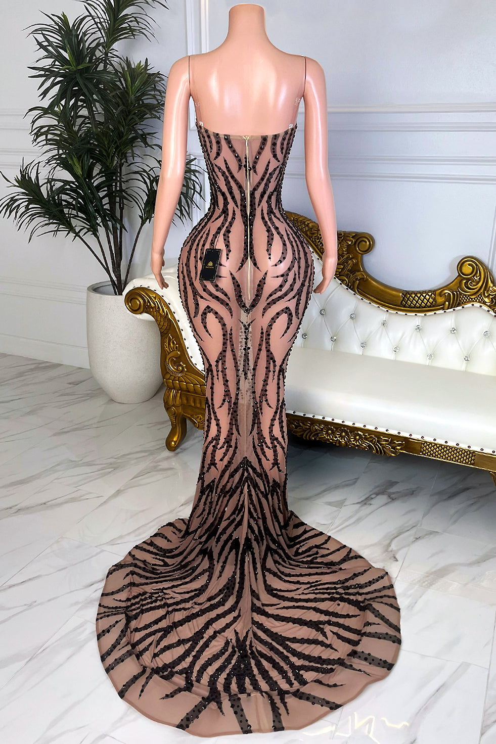 Wands All Black Maxi Dress (Ready To Ship)
