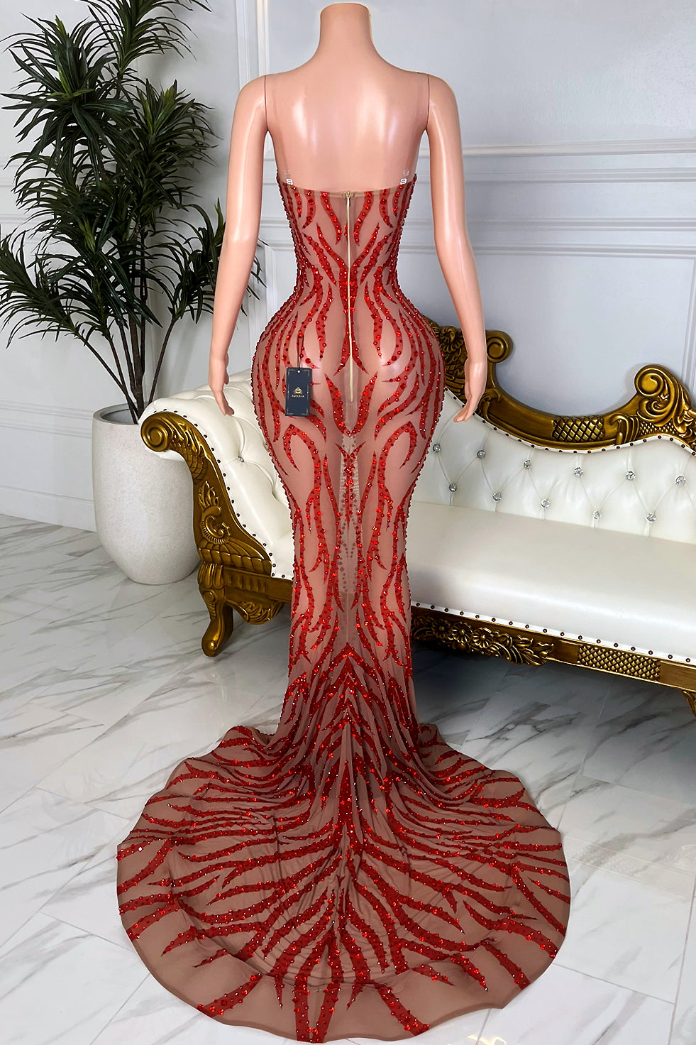 Wands Red Maxi Dress (Ready to Ship)