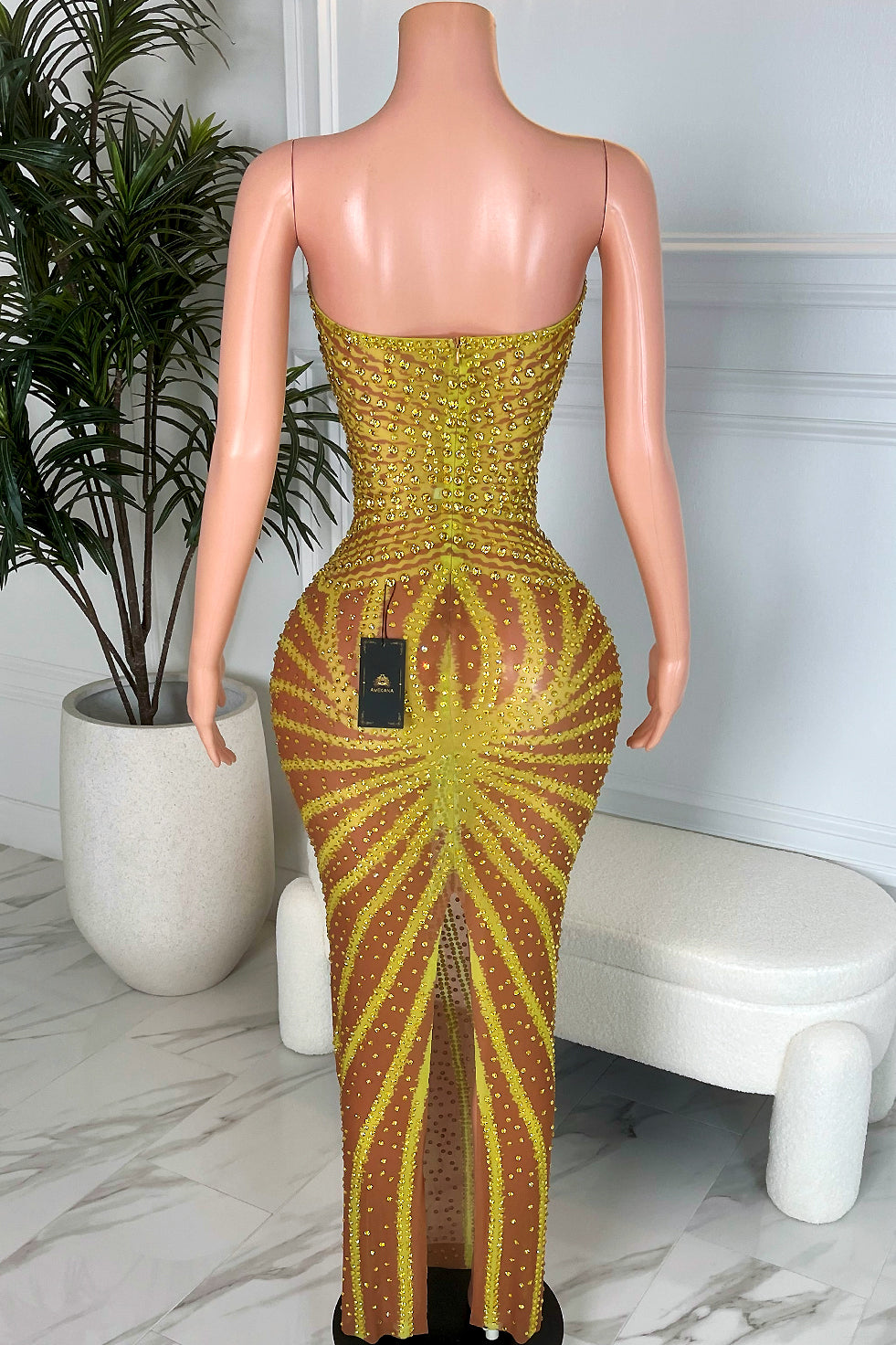 Irreplaceable Gold Dress (Ready To Ship)