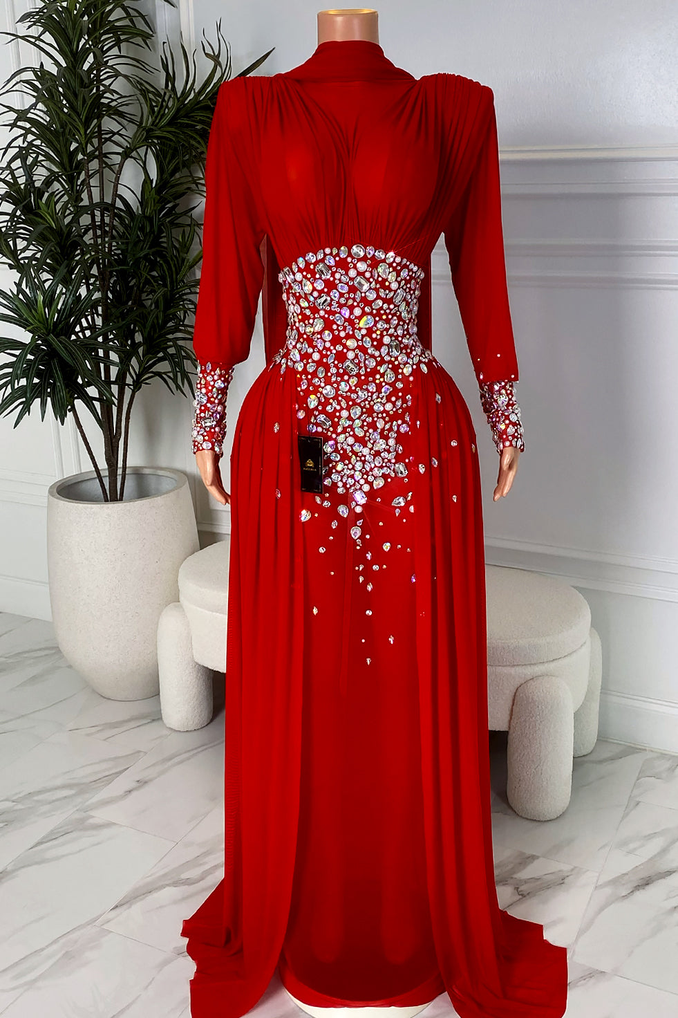 Opal Red Dress(Ready To Ship)