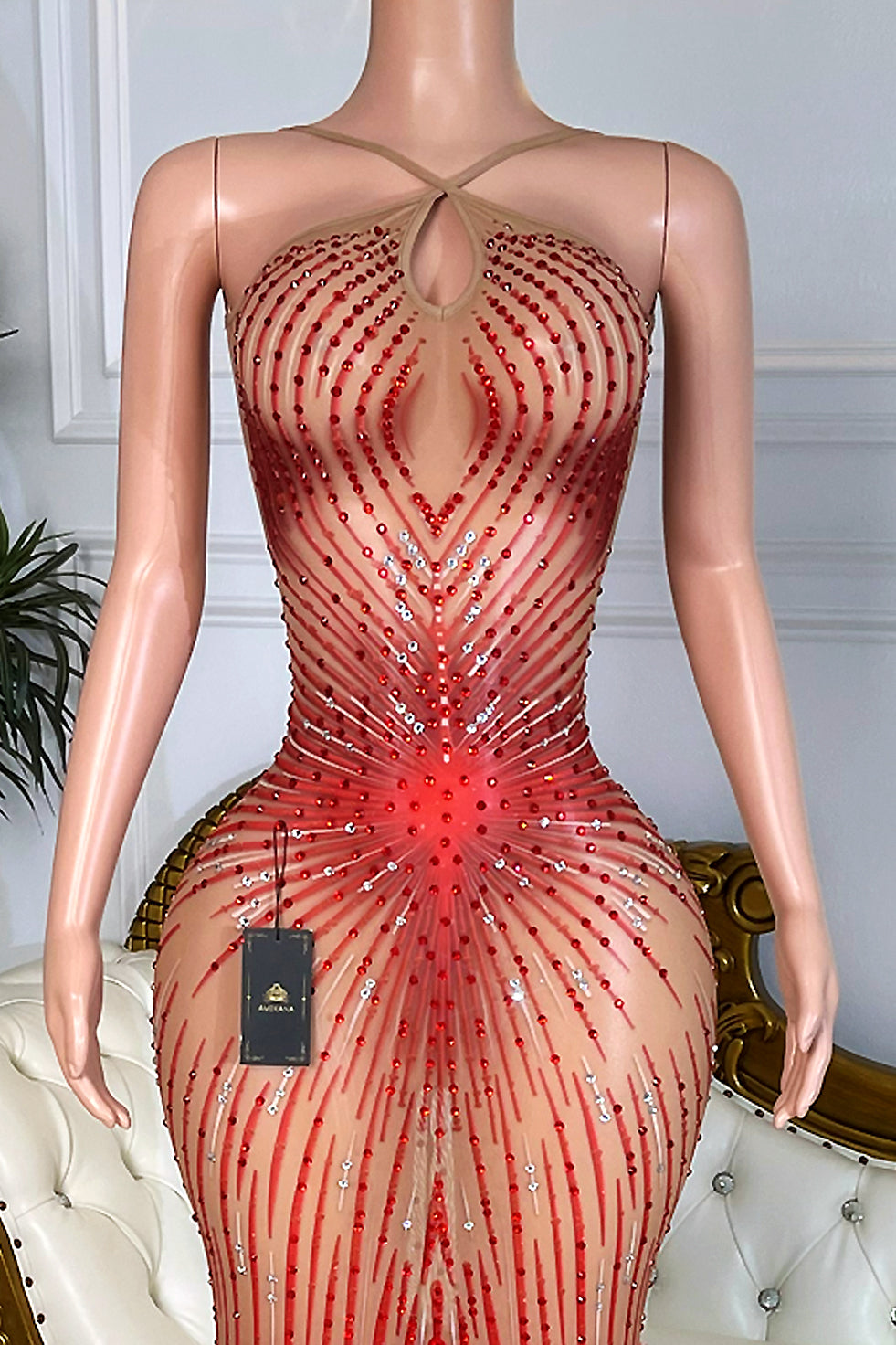 Amara Feather Dress (Pre-Order)