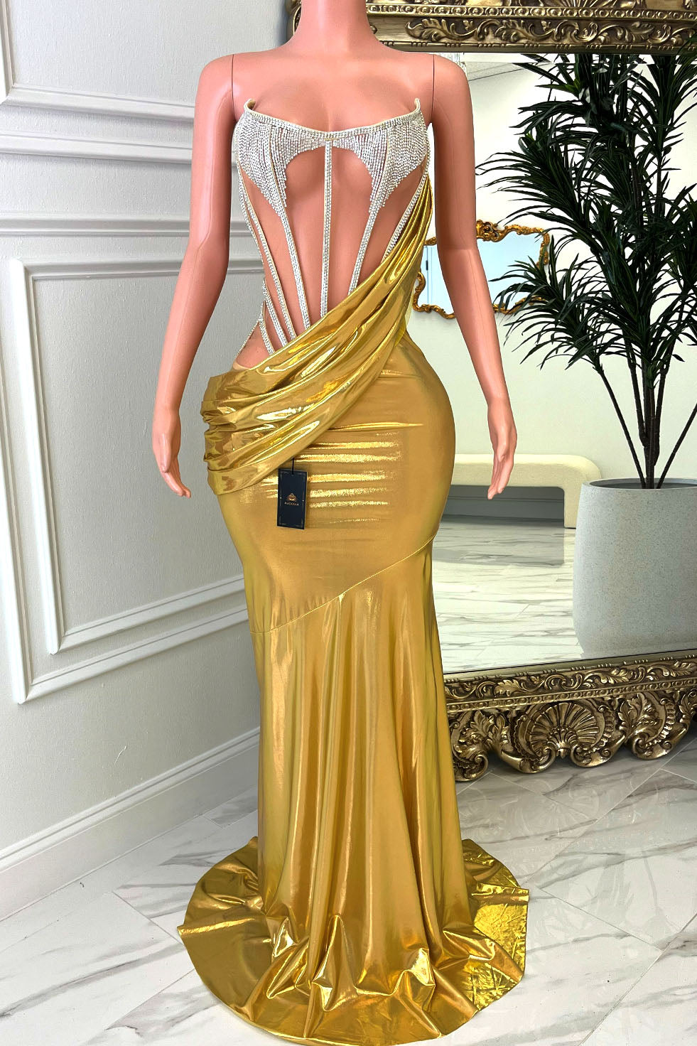 Mitra Gold Dress (Pre-Order)