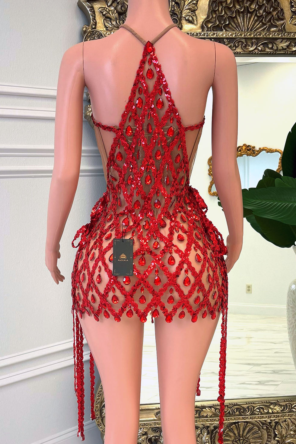 Aoki Red Dress Set (Ready to Ship)