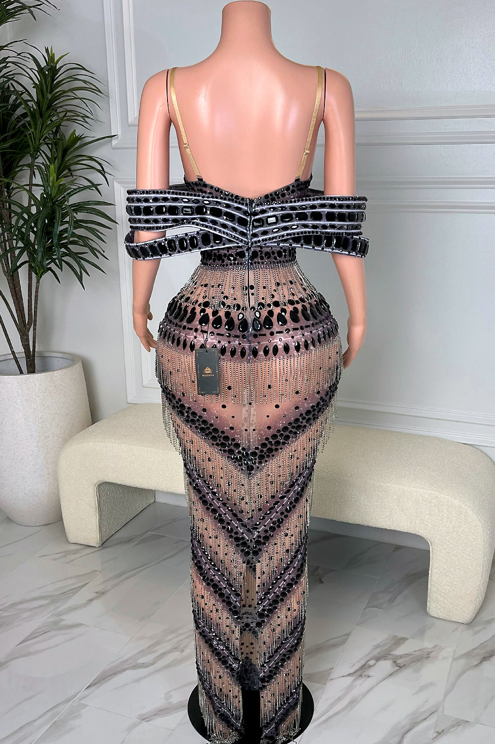 Tarania Black Maxi Dress (Ready to Ship)