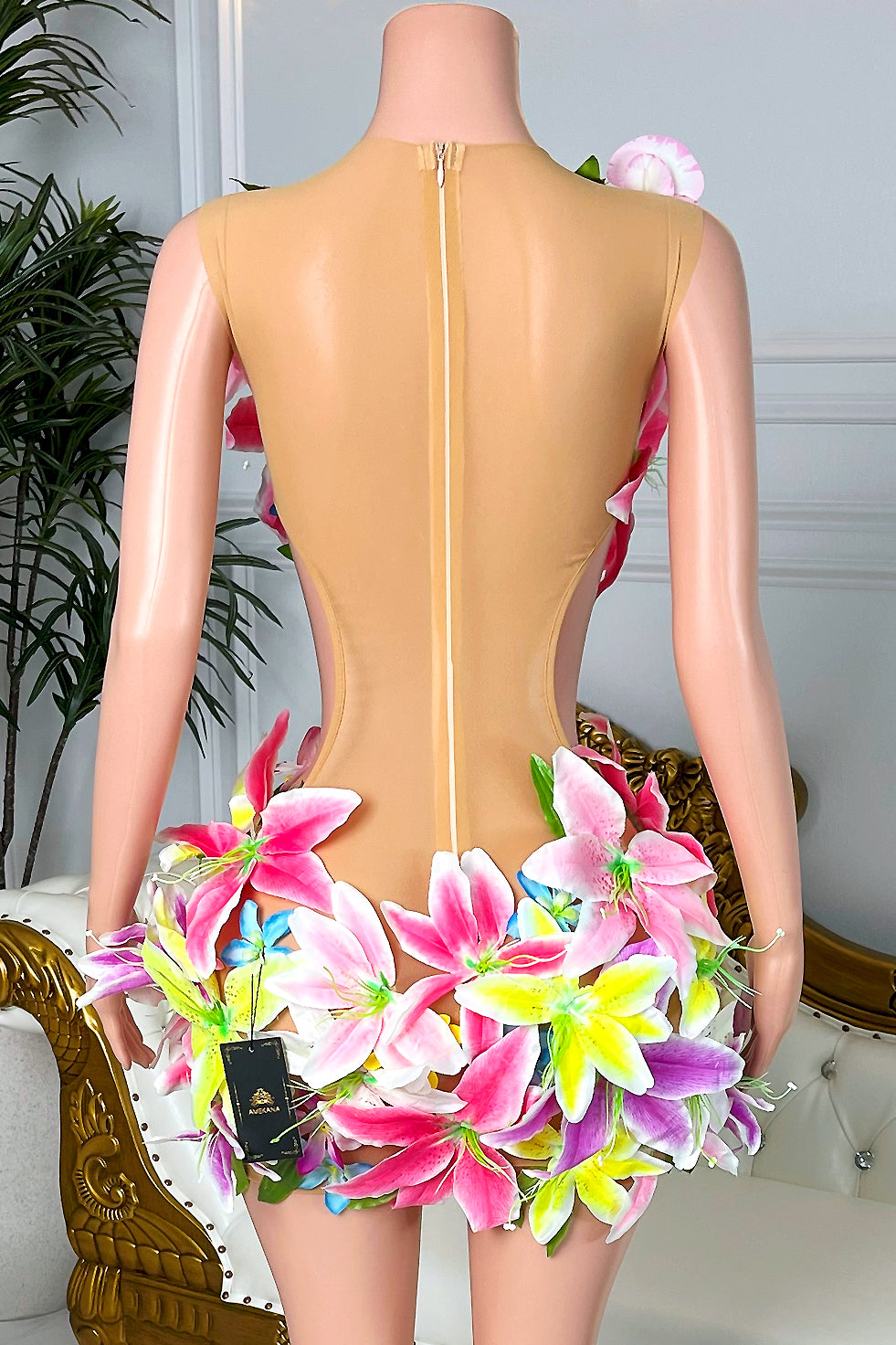 Blossom Flower Mesh Dress (Ready To Ship)