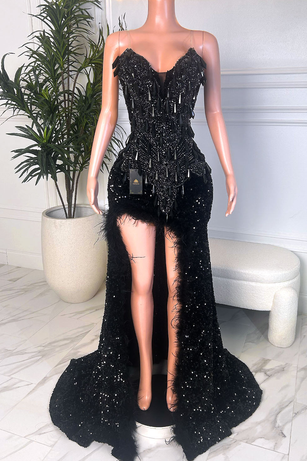 Set It Ablaze Black Dress (Ready To Ship)