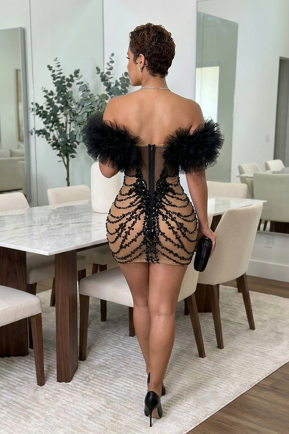 Drama Black Dress (Ready To Ship)