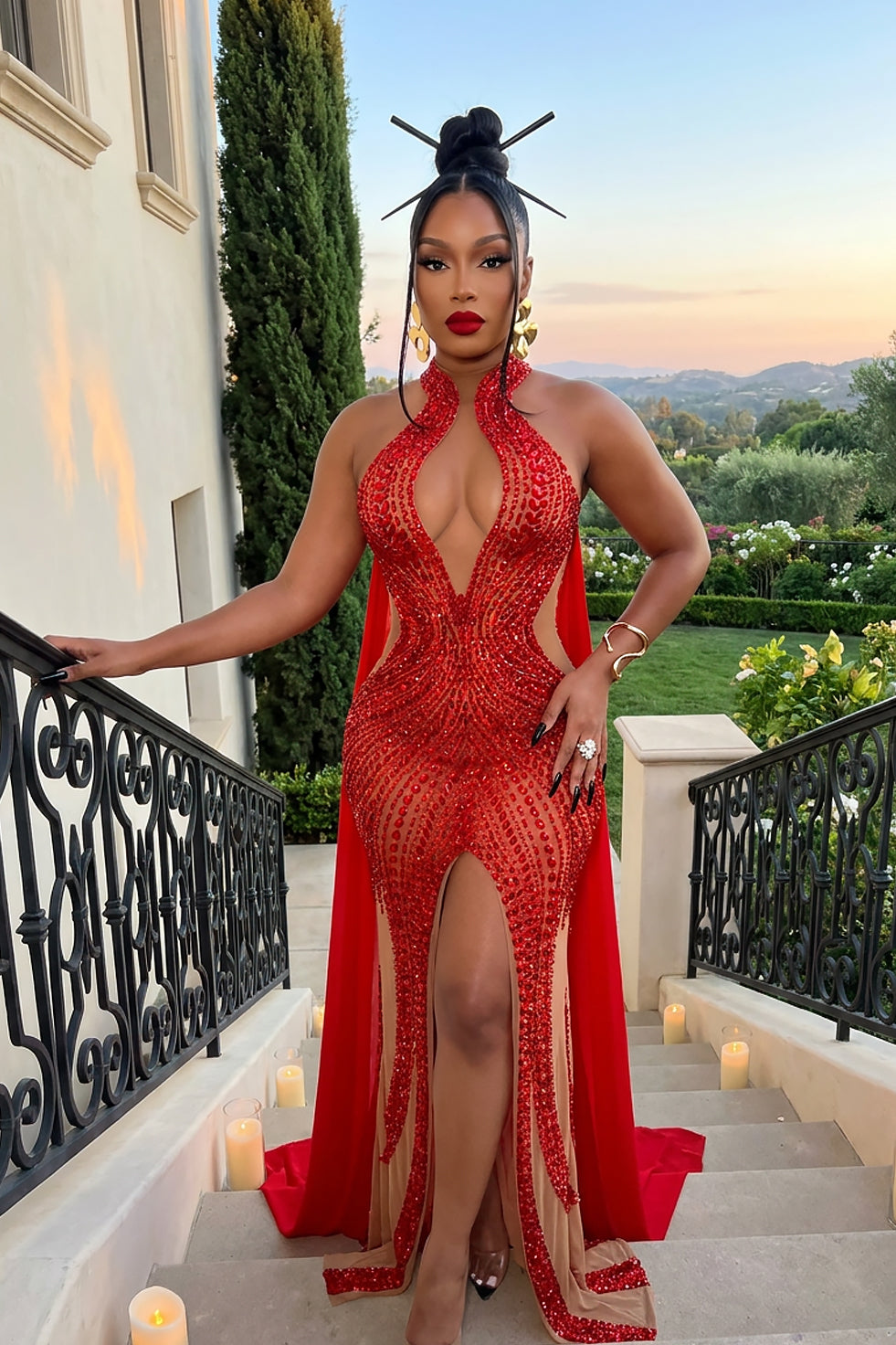 Auruma Goddess Red Dress (Pre-Order)