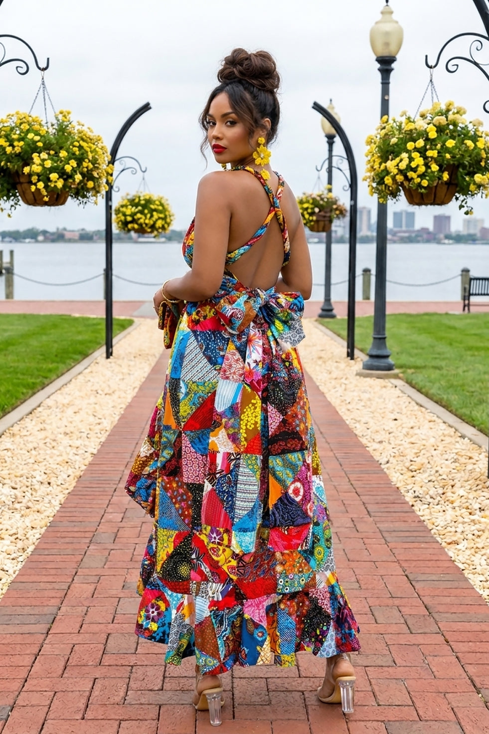 Patchwork Queen Ankara Dress(Ready To Ship)