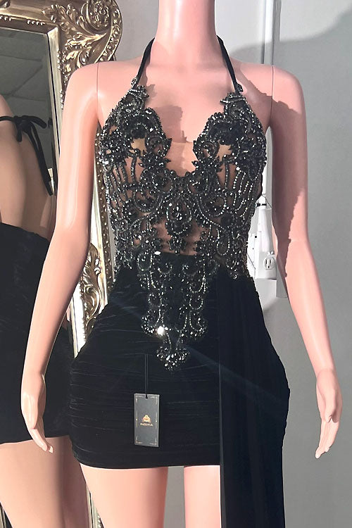 Kelly Rhinestone Dress (Ready To Ship)