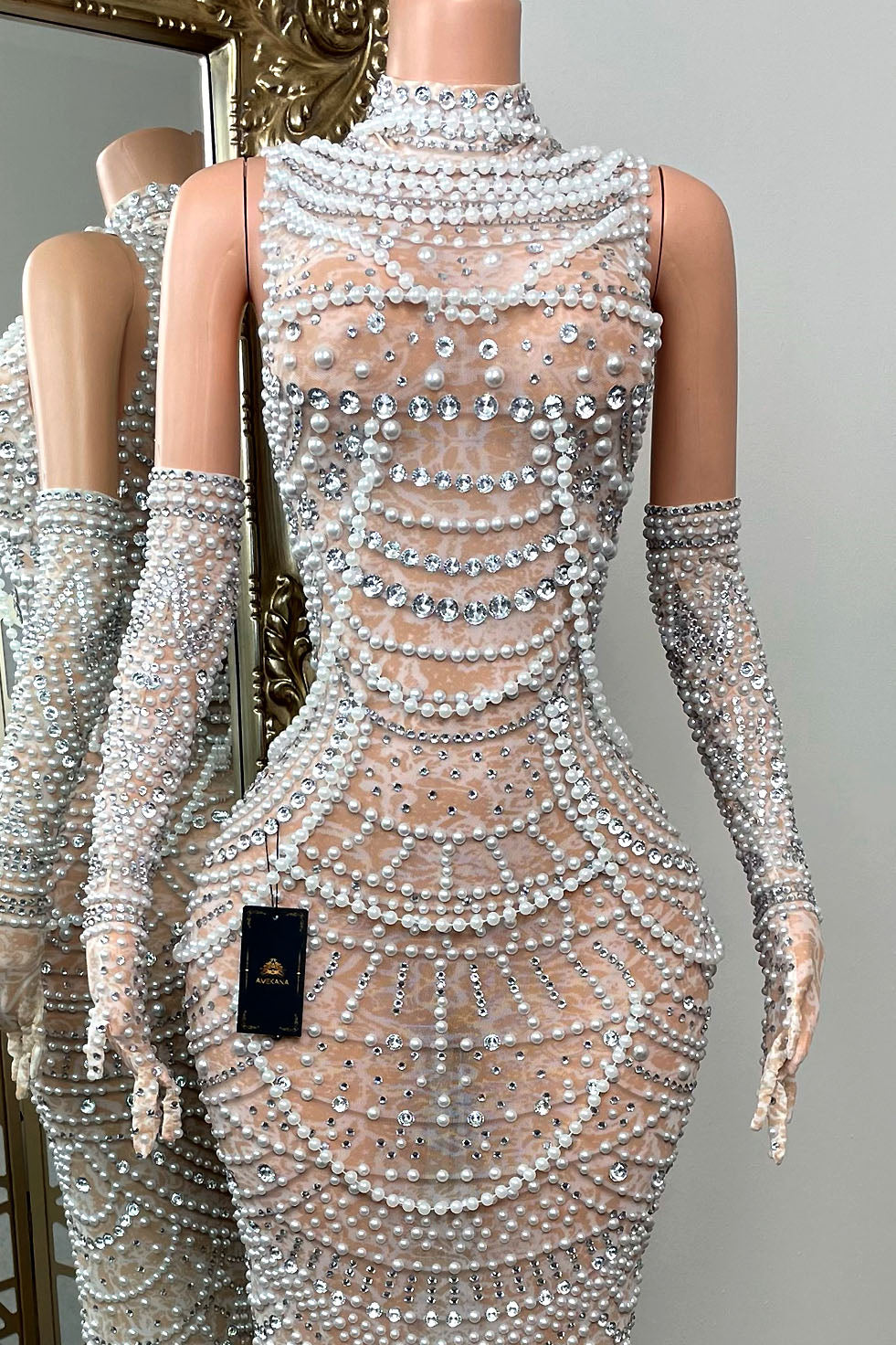 Chantilly Diamante Dress (Pre-Order)