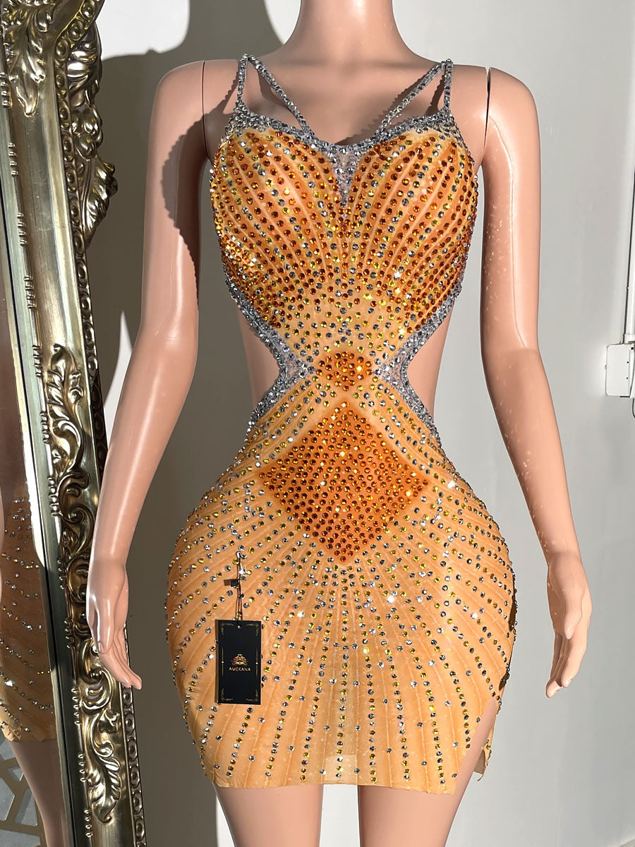 June Diamante Dress (Ready To Ship) - amekana.mom