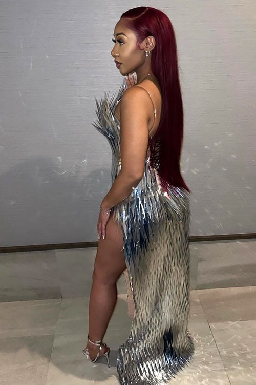 Habibi Side Slit Dress (Ready To Ship)