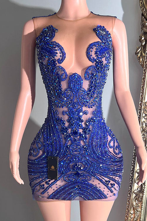 Tabia Rhinestone Dress (Pre-Order)