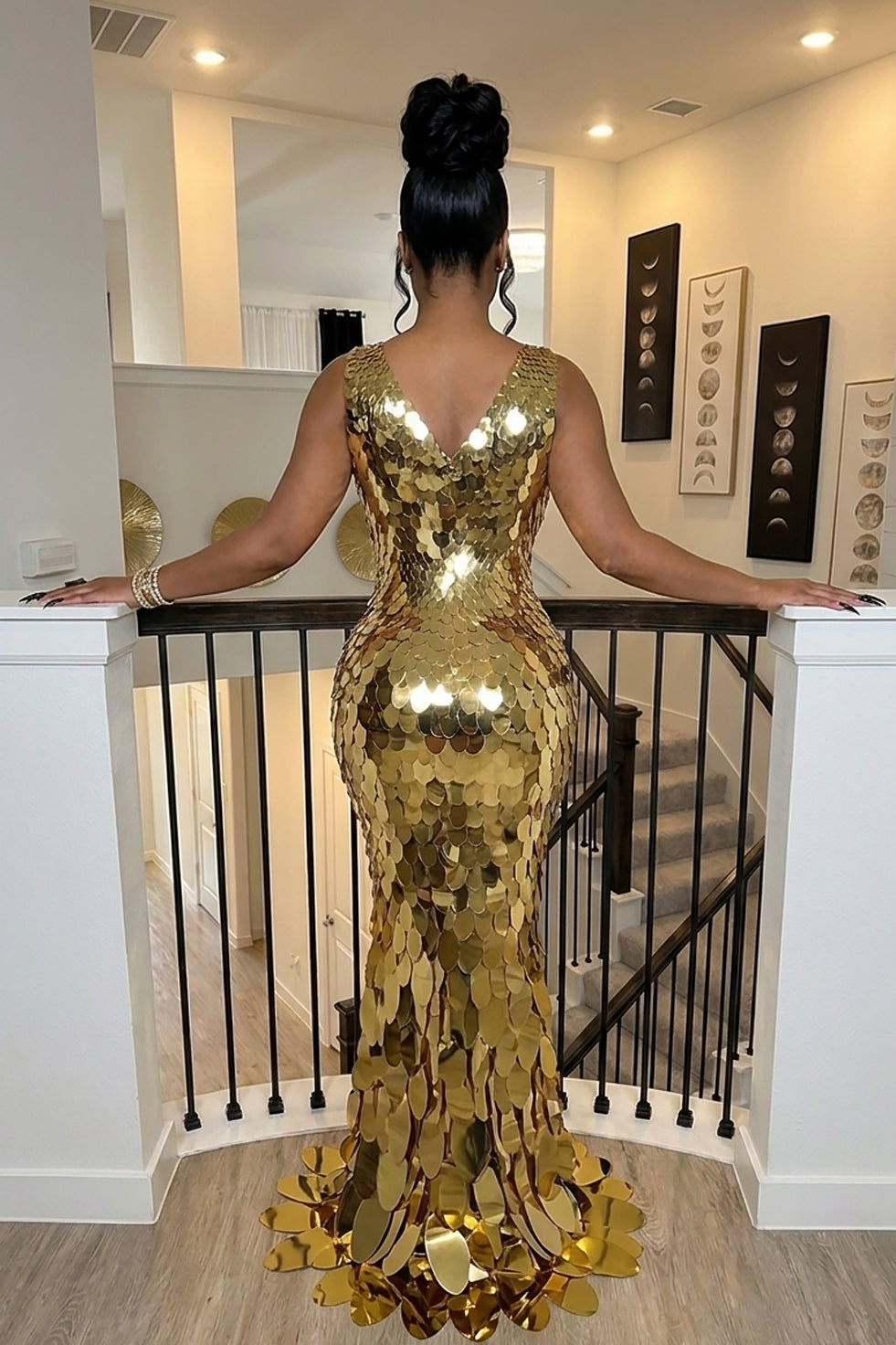 Golden Envy Maxi Dress (Pre-Order)