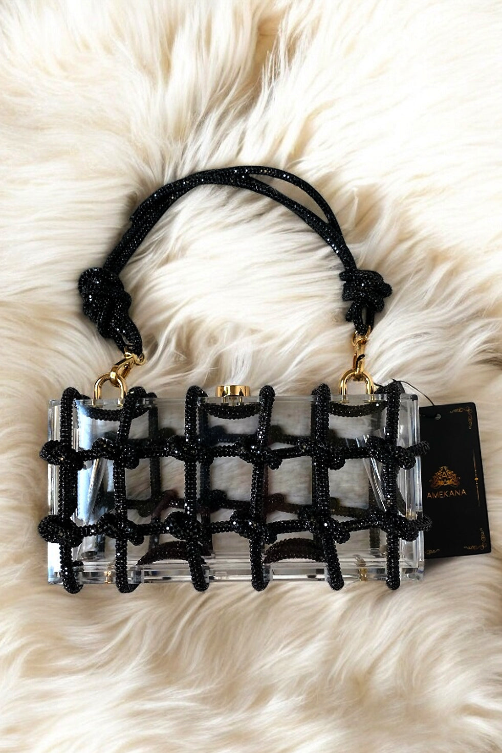 Shopaholic Black Clutch (Ready to Ship)