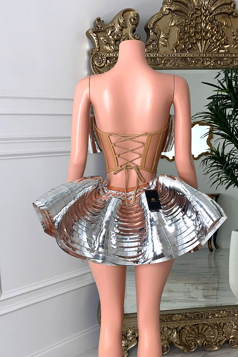 Quincy Silver Skirt Set (Ready To Ship)