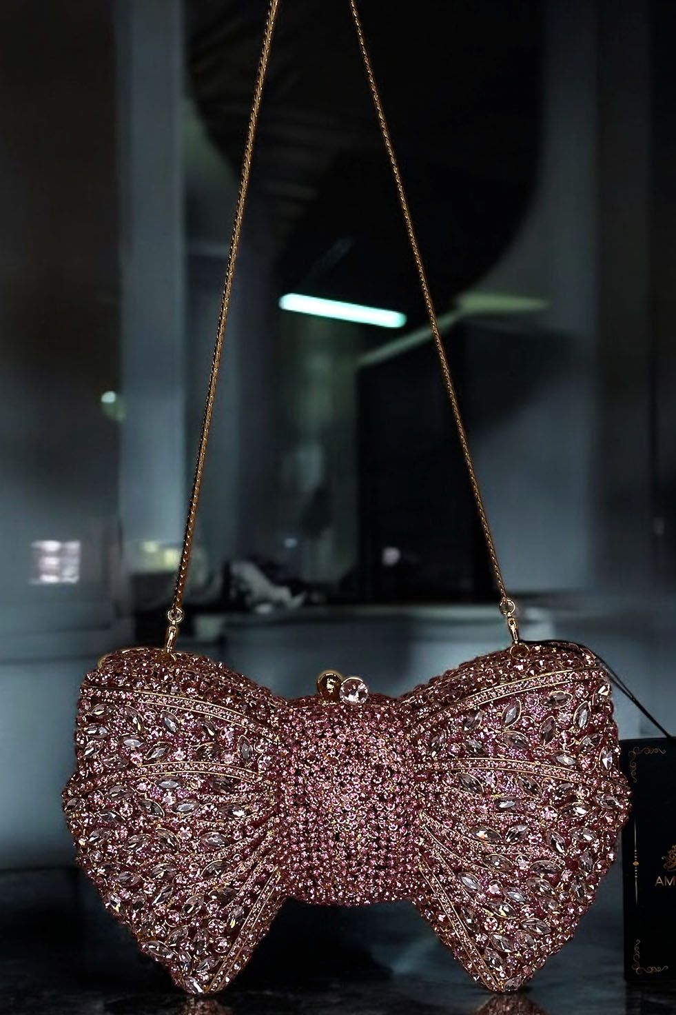 Tannis Pink Clutch (Ready To Ship)