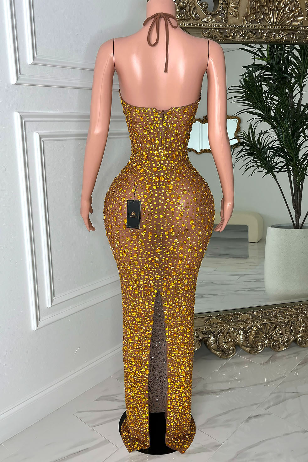 Bina Gold Dress (Ready To Ship)