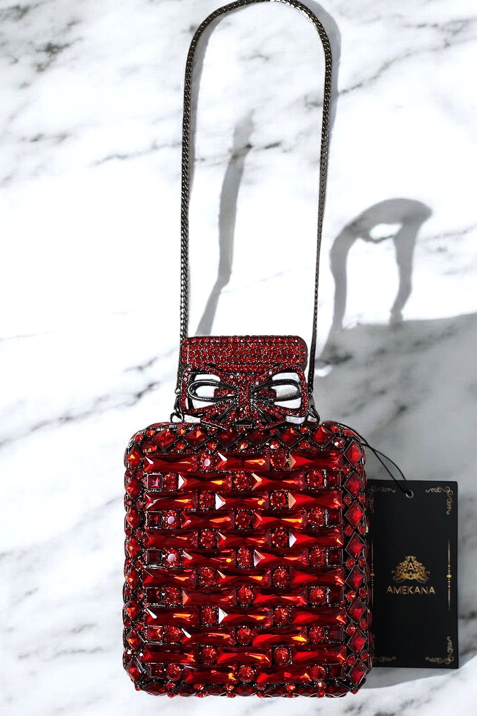 Glam Red Clutch (Ready To Ship)