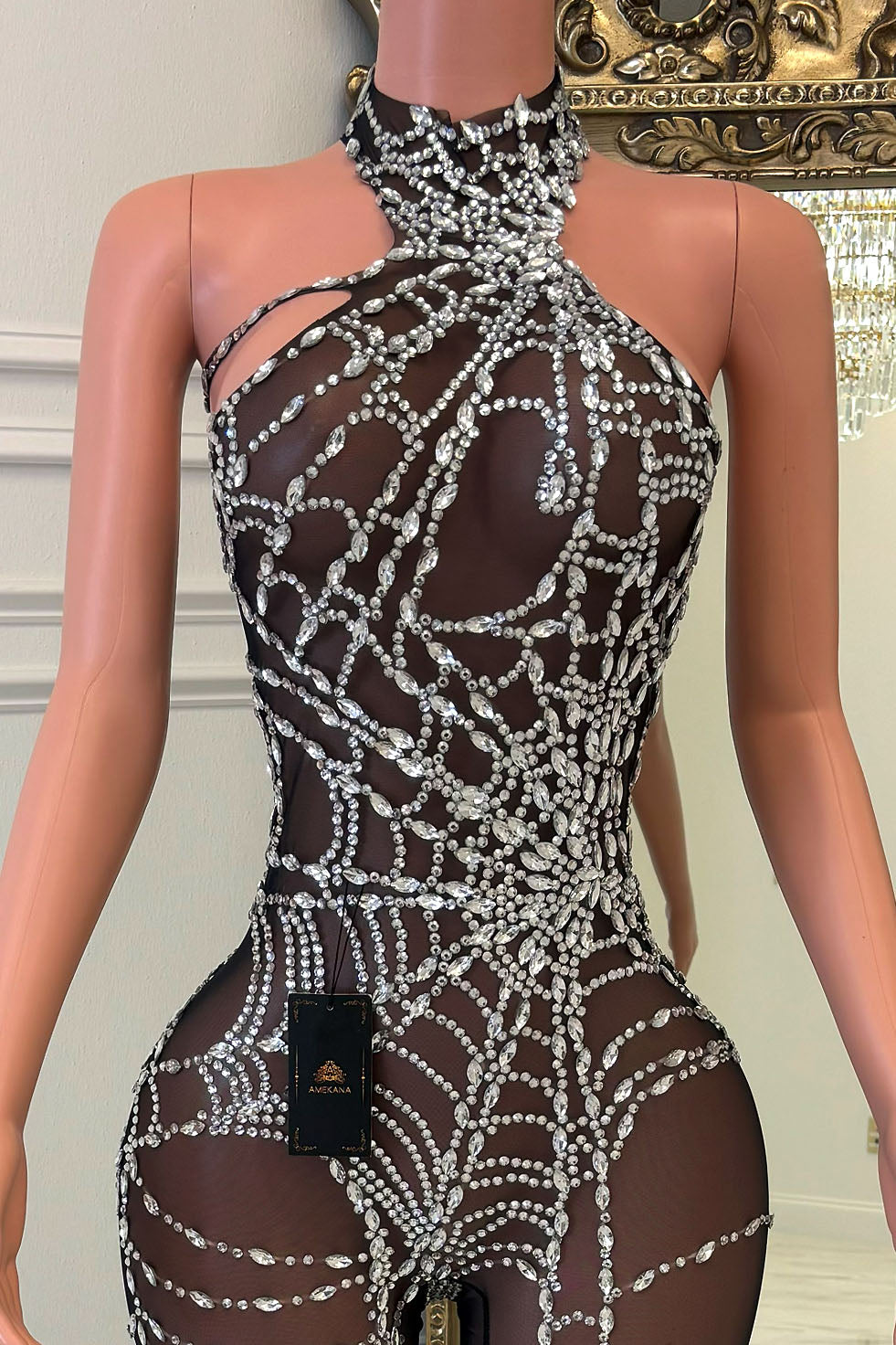 Midnight Web Black Bodysuit (Ready To Ship)