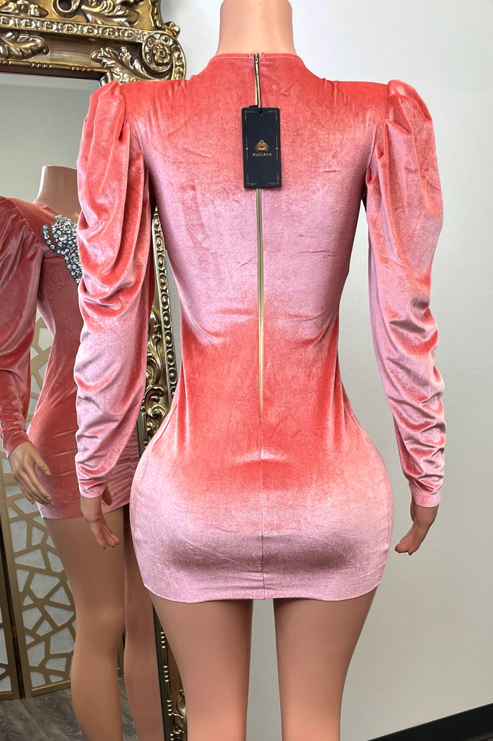 Zara Diamante Dress (Ready To Ship)