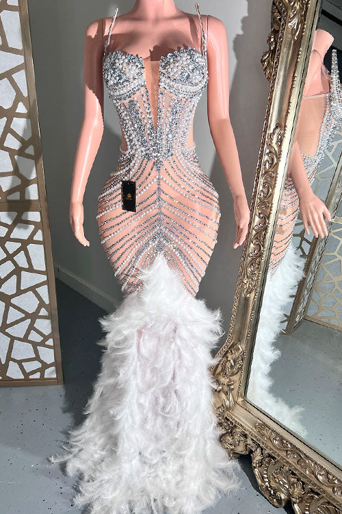 Gaze Feather Dress(Ready To Ship)