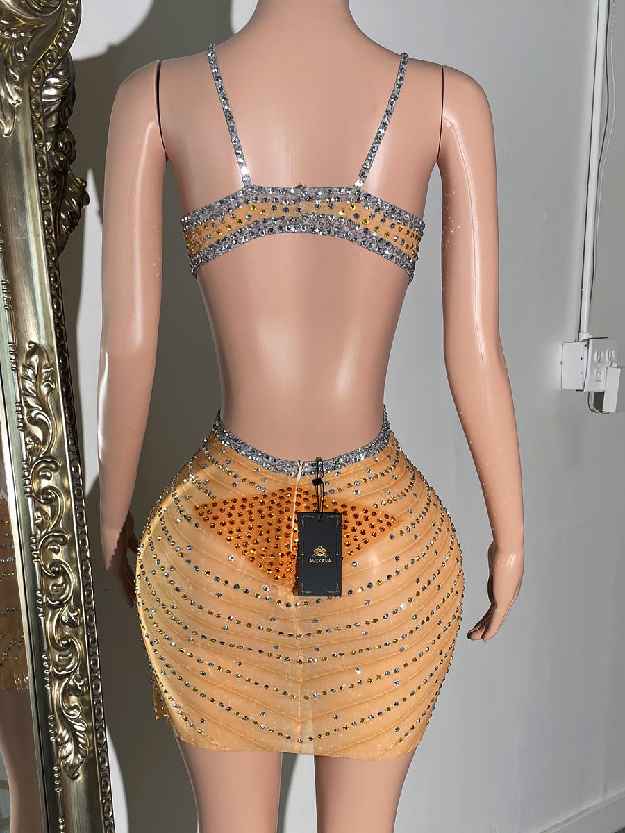 June Diamante Dress (Ready To Ship) - amekana.mom