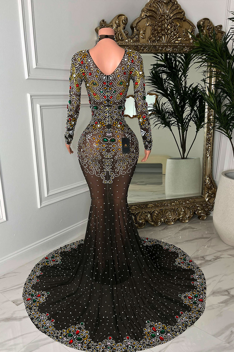 Lover Black Diamante Dress (Pre-Order)