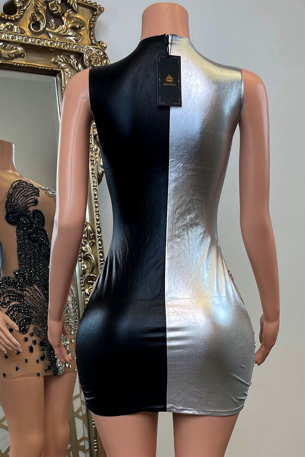 Kiss Diamante Dress (Ready To Ship)